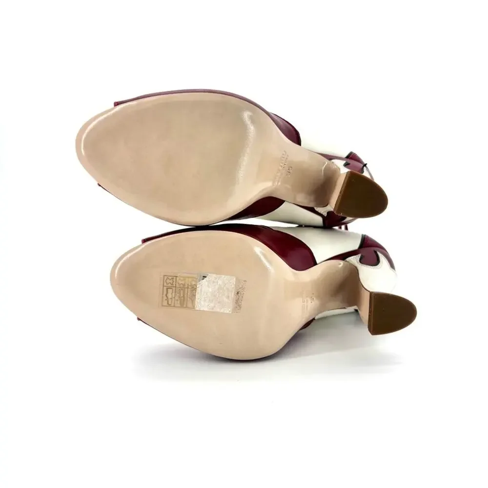 NIB Miu Miu SS2012 Runway Rose Peep Toe Western Booties 35